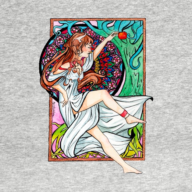 Eve Art Nouveau by raspberrysatan